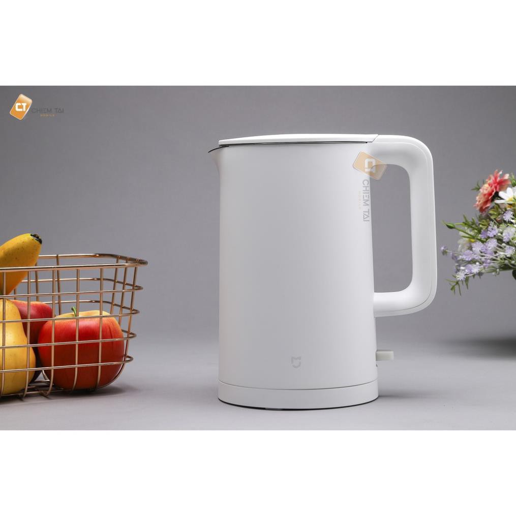 Ấm siêu tốc Xiaomi Mijia 1A, Ấm điện xiaomi inox 304, ấm đun nước dung tích 1.5l 1800w, Hàng chính hãng Xiaomi