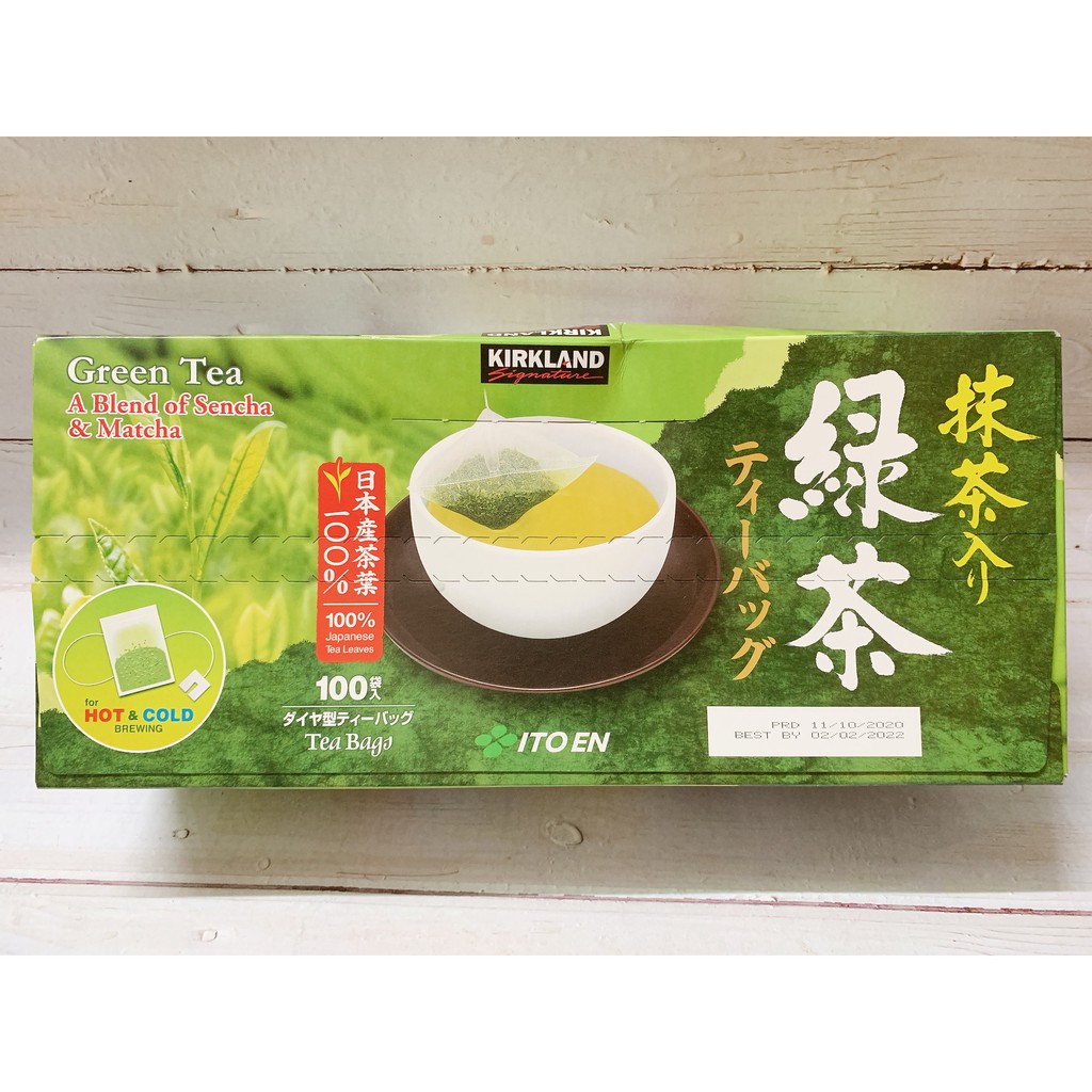 Trà xanh KirkLand Green Tea A Blend Of Sencha & Matcha