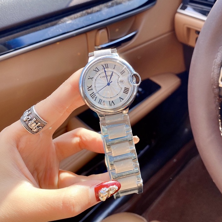 Đồng Hồ Đeo Tay Bằng Thép Không Gỉ Màu Xanh Dương Phong Cách Doanh Nhân Thời Trang Cao Cấp Dành Cho Nam Nữ