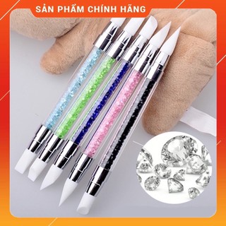 Set bút silicon cán đá 2 đầu dùng để đính đá, nặn hoa, dán foil