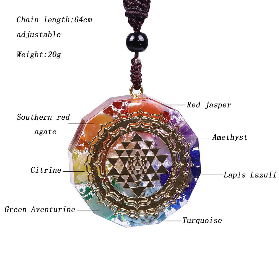 Dây Chuyền Năng Lượng Luân Xa Orgonite