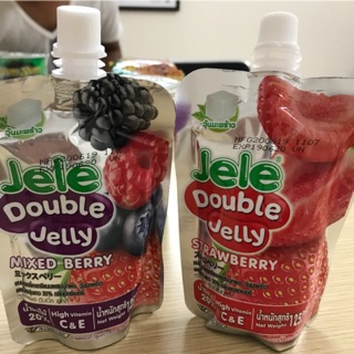 36 TÚI NƯỚC ÉP TRÁI CÂY JELE DOUBLE JELLY 125g