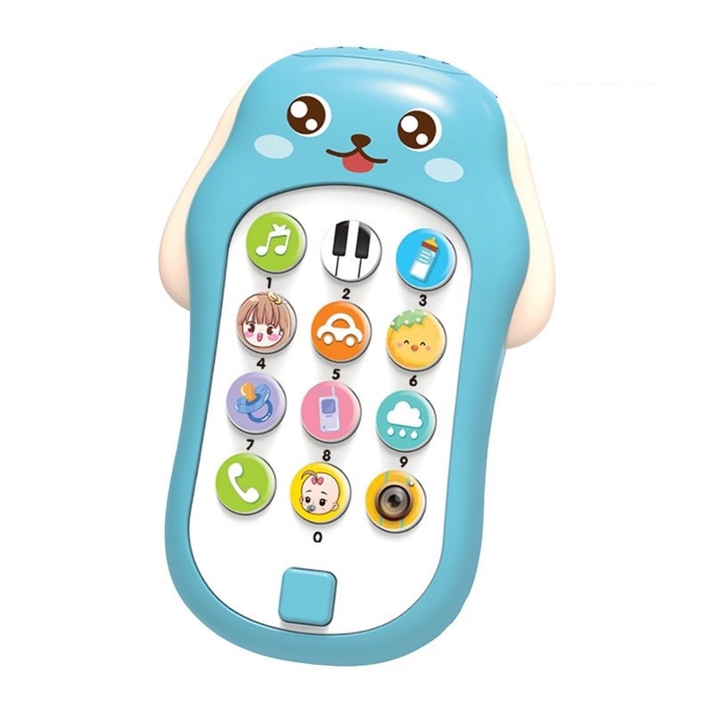 Điện thoại đồ chơi thông minh phát nhạc hình chú Cún dễ thương cho bé