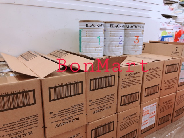 Sữa BLACKMORE 900gr đủ 3 số 1,2,3 Úc date 2023