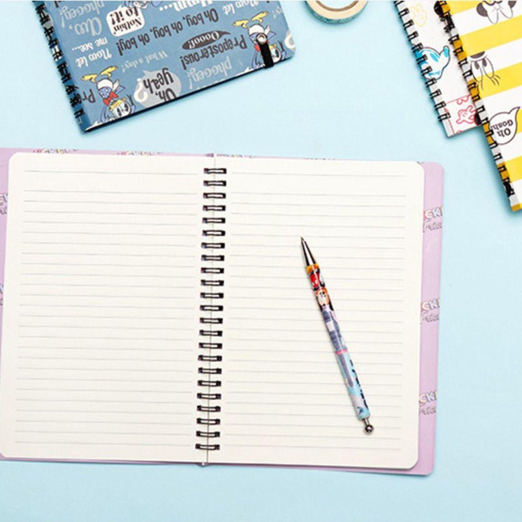 LLOYD Sổ Tay Ghi Chú Dạng Xoắn Họa Tiết Hoạt Hình Dễ Thương Dành Cho Nữ