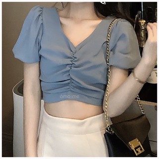 [ĐỒNG GIÁ 99K] Áo Croptop Kiểu Rút Trước Ngực