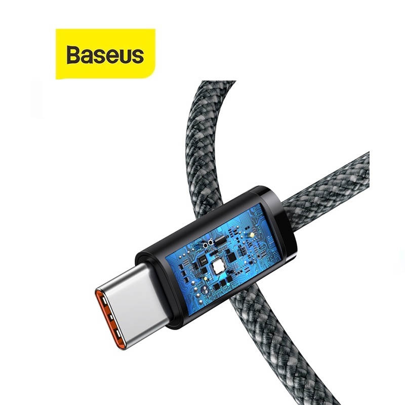 Cáp sạc 100W Baseus Dynamic Series Type-C to Type-C dây ABS siêu bền dài 100CM cho Android