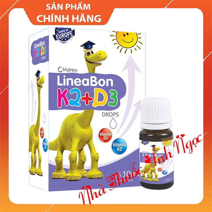 [Chính Hãng] LineaBon K2+D3 - Bổ sung vitamin K2, D3. Tăng cường hấp thu canxi, giúp phát triển chiều cao vượt trội