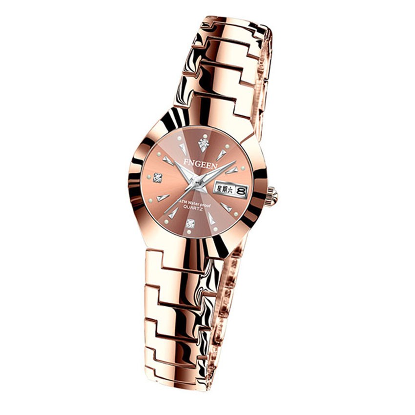 Đồng hồ nam nữ chính hãng fngeen , đồng hồ cơ cặp dây kim loại đẹp nhất, 5808-LUCAS SHOP