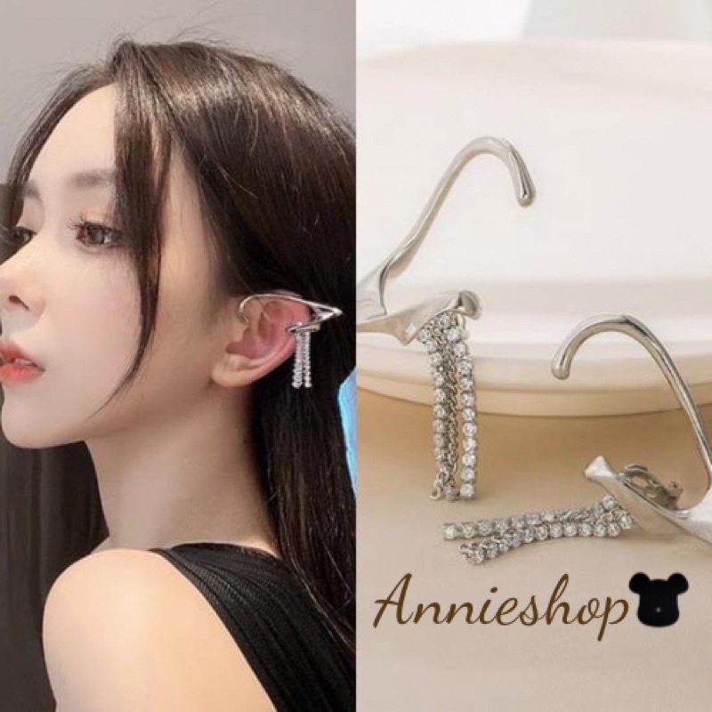 khuyên kẹp vành tai yêu tinh- Khuyên tai kẹp bằng hợp kim cao cấp(Có clip,ảnh thật)
