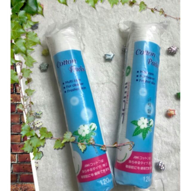 Bông tẩy trang jomi nhật bản chính hãng loại 120pcs ( có tem nhập khẩu)