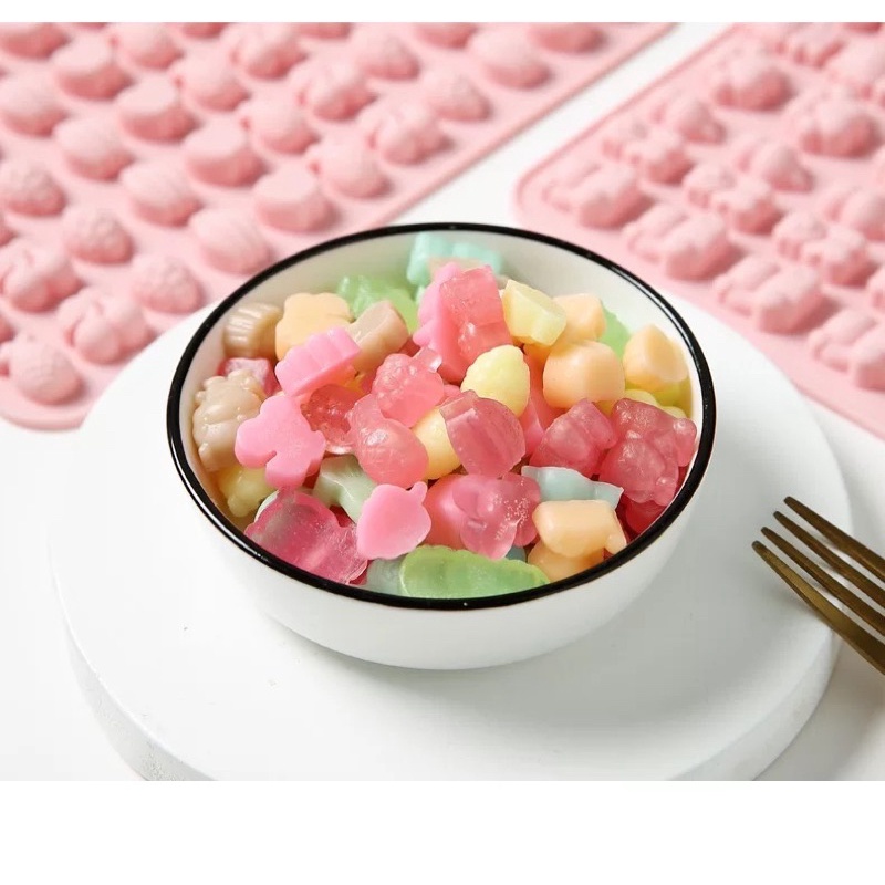 Khuôn silicone làm kẹo dẻo chíp chíp nhiều hình cho bé ăn dặm - Khuôn chip chip