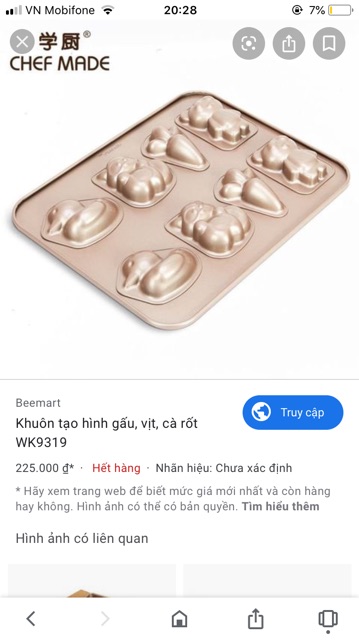 Combo thanh lý dụng cụ làm bánh