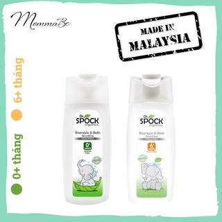 Sữa tắm gội hữu cơ cho bé dr spock organics 400ml