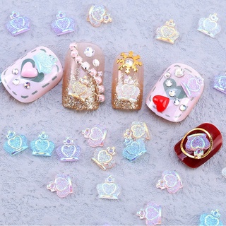 10 Hạt Charm Hình Vương Miệng Trang Trí Móng