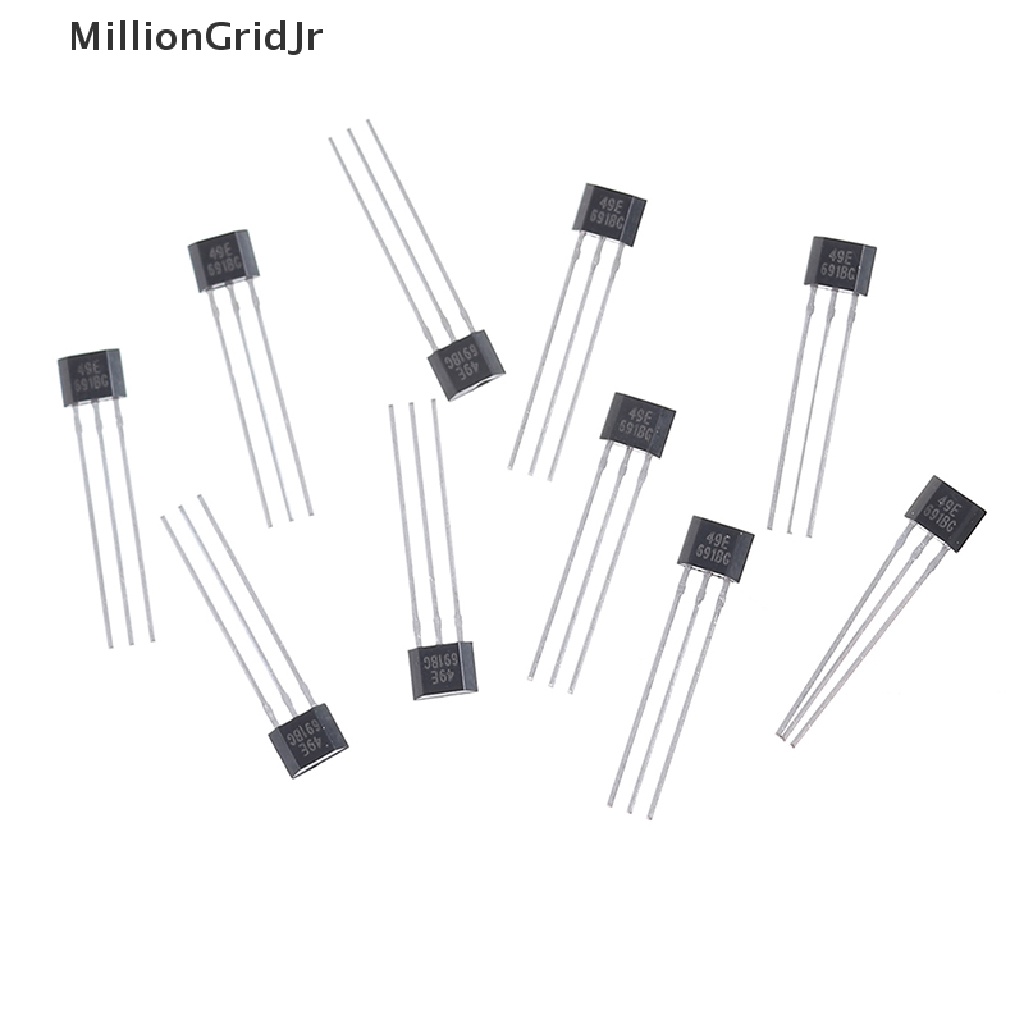 MLG 10pcs Hall element 49E OH49E SS49E linear Sensor Hall sensor JR