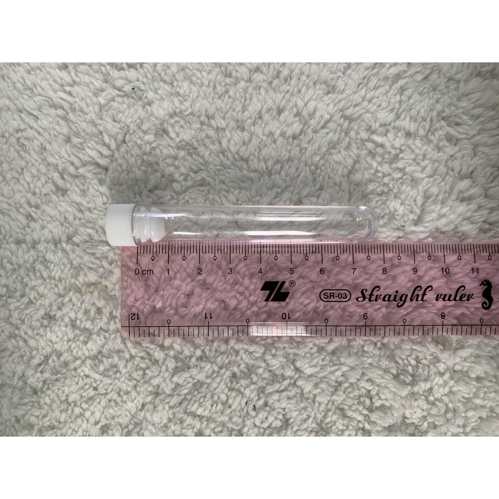 Ống nghiệm nhựa Hồng Thiện Mỹ PS trắng trong có nắp không nhãn 5ml