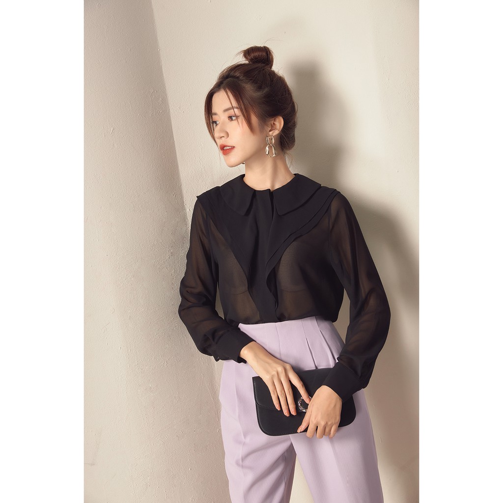 Áo sơmi dài tay bèo cổ thân trước- 20Again - ASA0974 | BigBuy360 - bigbuy360.vn
