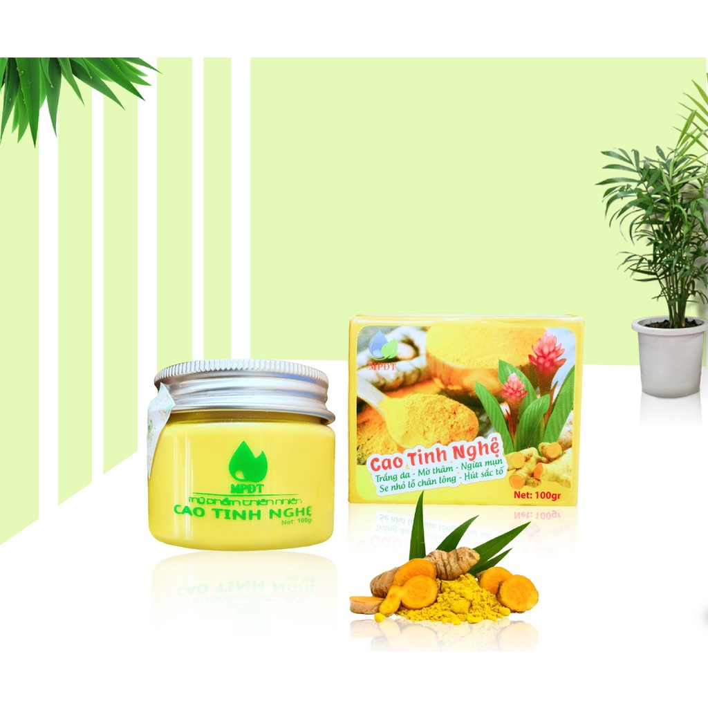 Cao tinh nghệ sữa ong chúa chiết xuất từ thiên nhiên theo công thức độc quyền giúp trắng da, mờ thâm, mờ sẹo hiệu quả