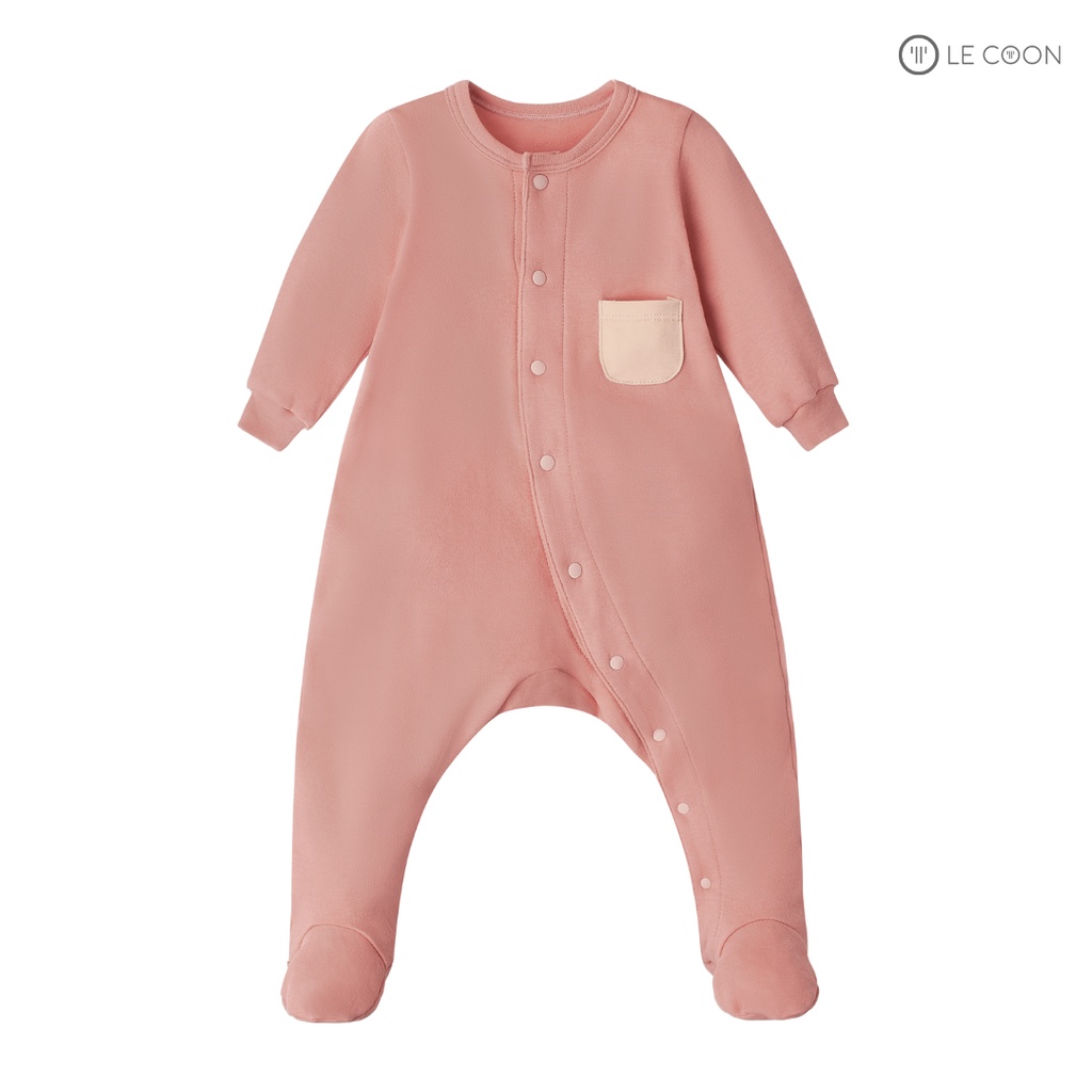 LE COON | Bodysuit Cúc Bấm Bên Liền Tất | COMFY | 0-12 tháng