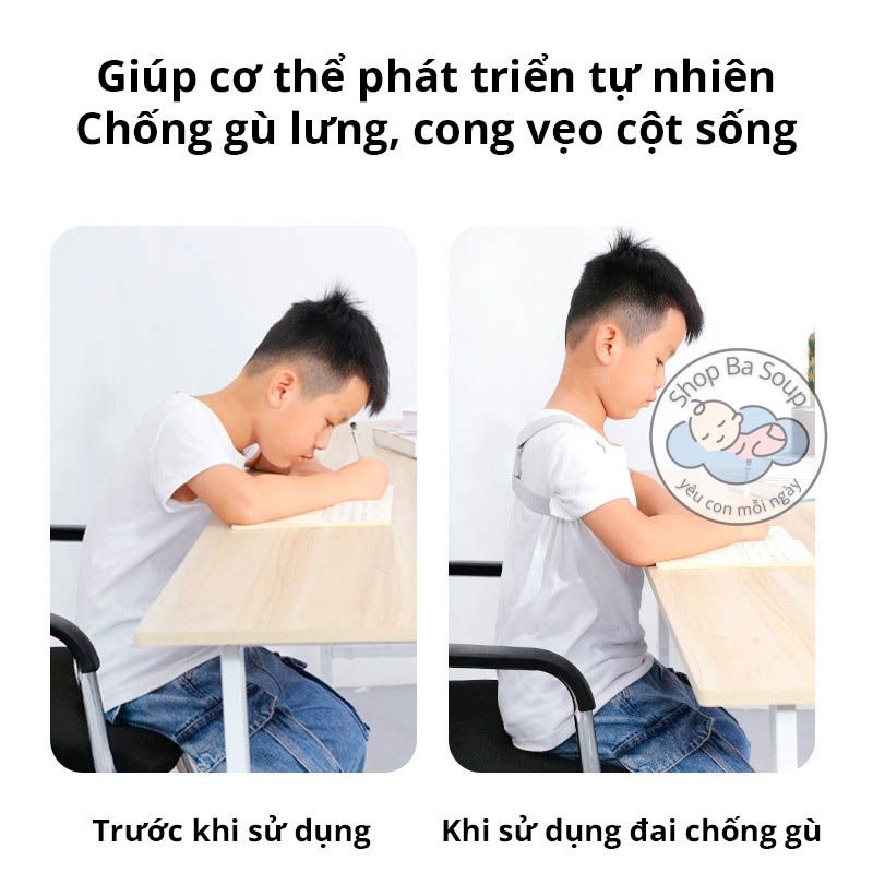 Đai Lưng Chống Gù Điện Tử Thông Minh Cho Người Lớn Và Trẻ Em