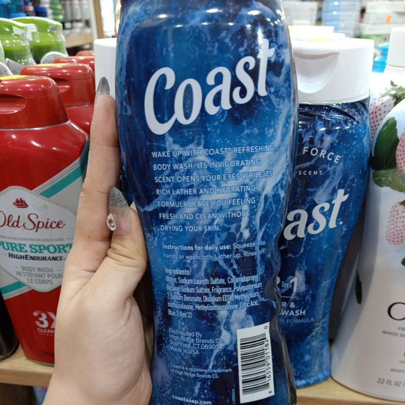 Sữa tắm gội Coast Mỹ 532ml