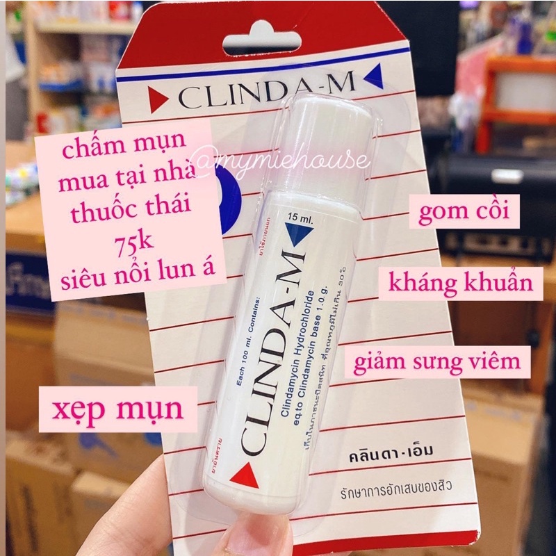 Gel chấm mụn CLINDA-M Thái