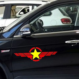 Decal ngôi sao dán trang trí xe ô tô