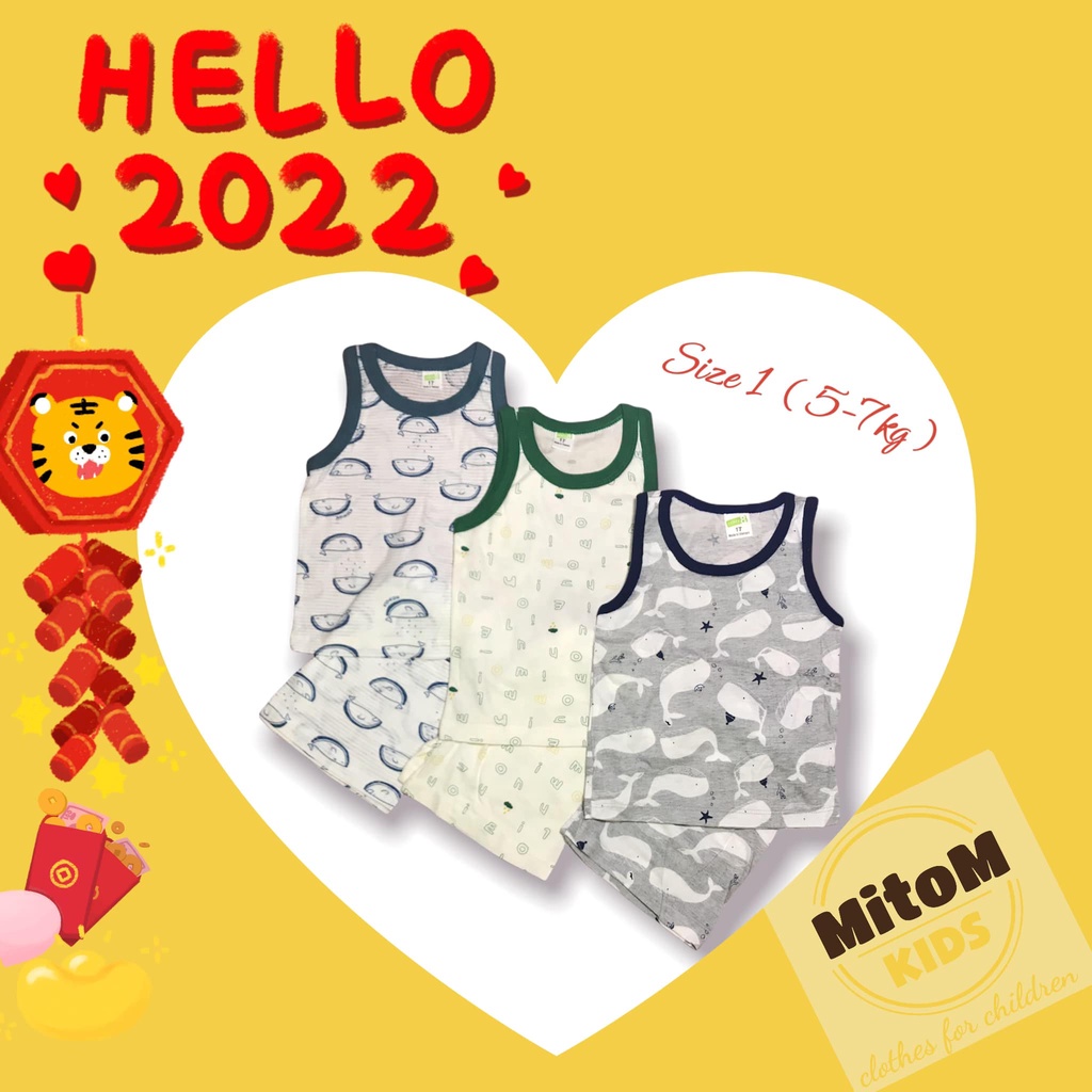 [SALE SỐC] Set 3 bộ 3-9m ♥️ FREESHIP ♥️ Chất thun cotton giấy siêu nhẹ, mềm mịn, thấm hút tốt, họa tiết tươi sáng