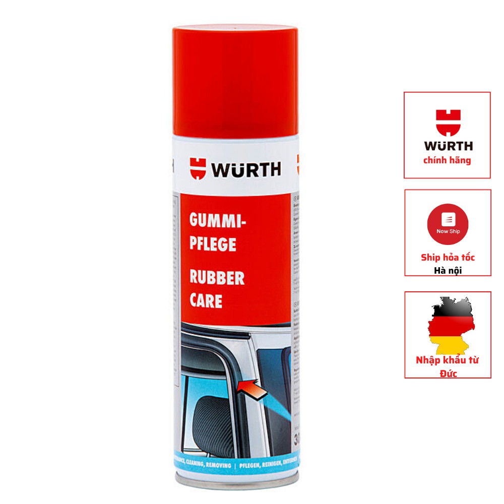 Bảo dưỡng cao su ô tô Wurth Rubber Care - Nhập khẩu Đức