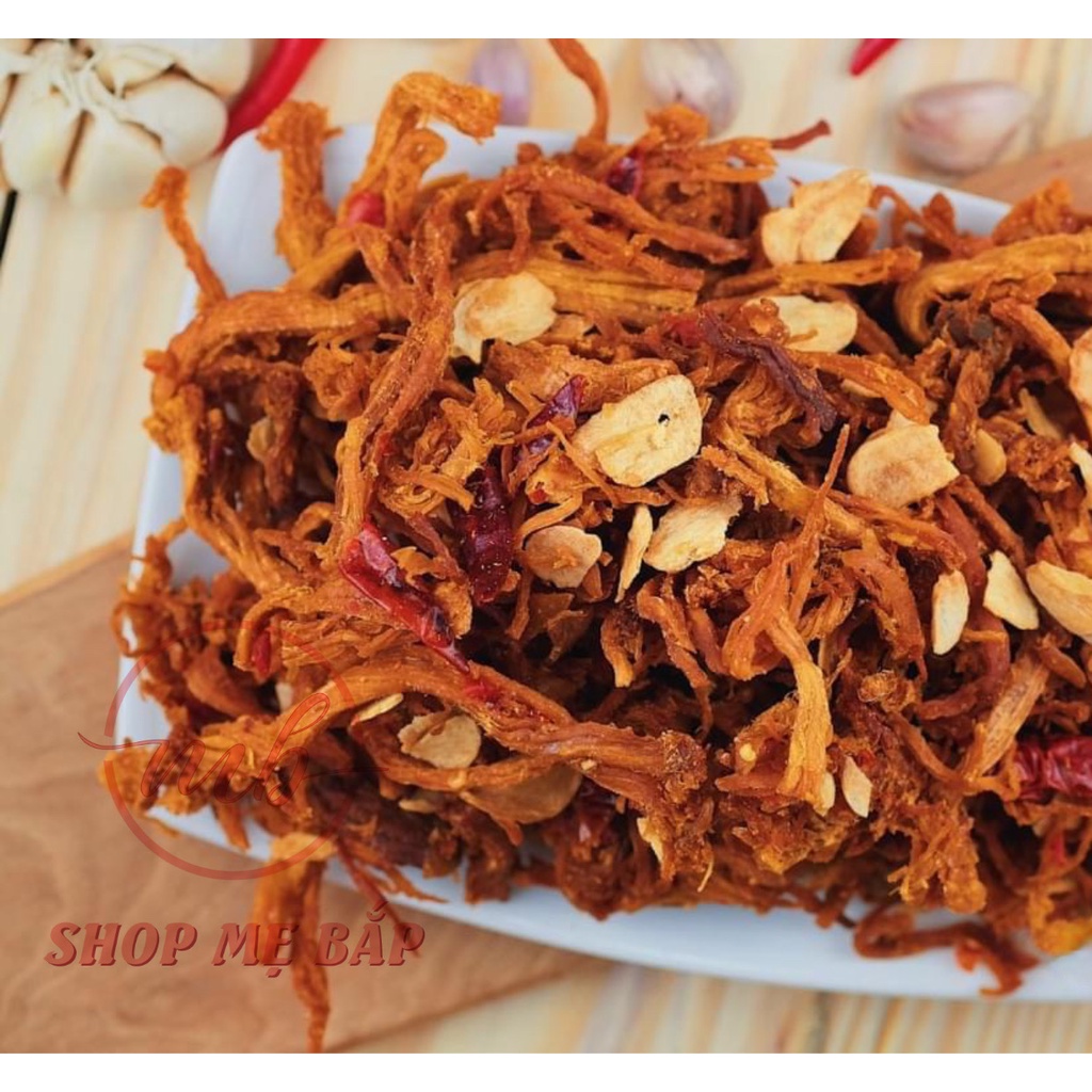Khô Heo Cháy Tỏi Ớt - Túi 250gram và 500gram - Shop Mẹ Bắp - 100% thịt heo sạch, ảnh thật [Nhà Làm] | BigBuy360 - bigbuy360.vn