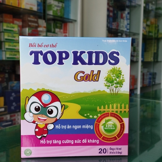 Bồi bổ cơ thể Topkids Gold - Hỗ trợ ăn ngon miệng, tăng sức đề kháng, tăng hấp thu chất dinh dưỡng cải thiện biếng ăn