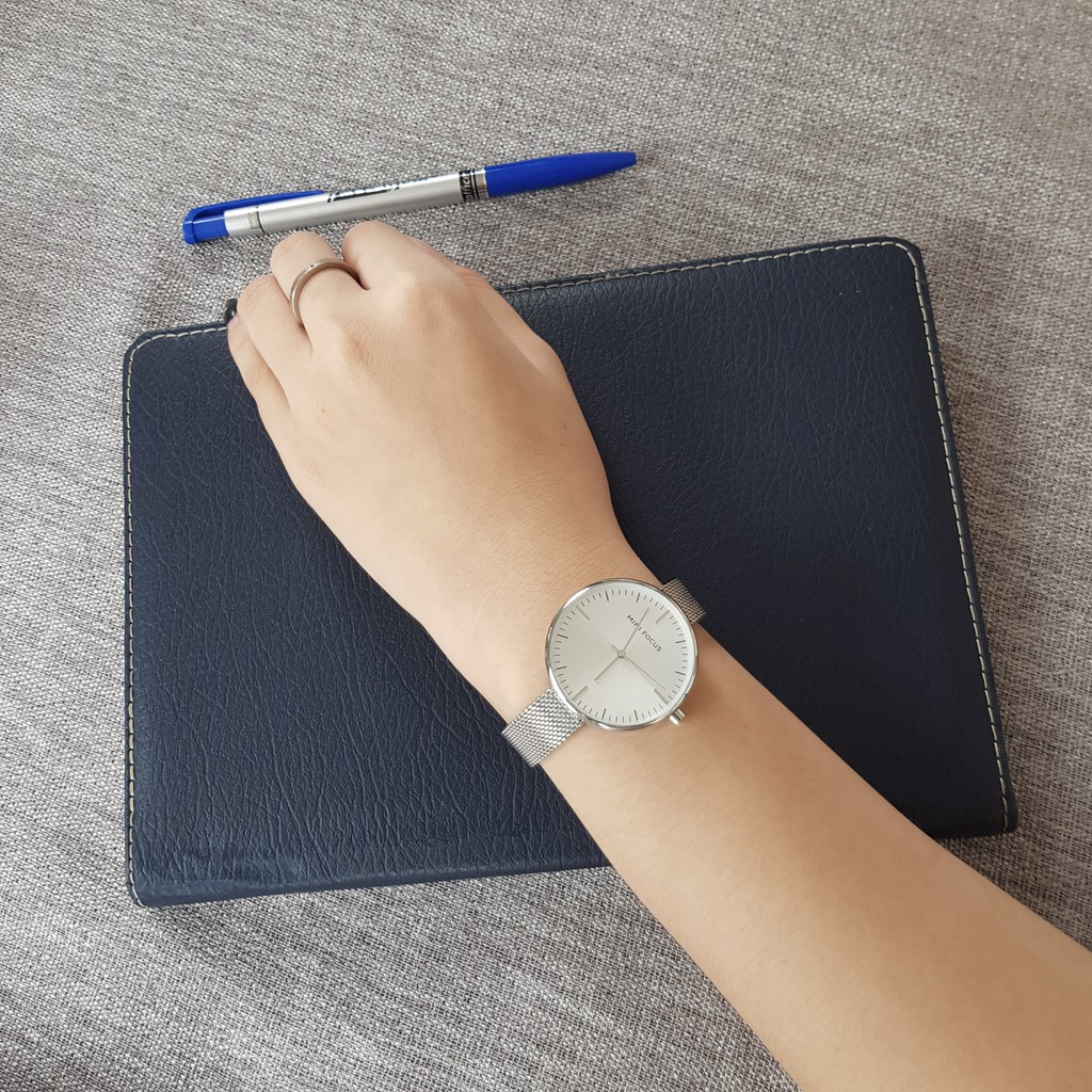 [Tặng vòng tay]Đồng hồ nữ Mini Focus chính hãng MF0275L.05R1 dây lưới kim loai chống