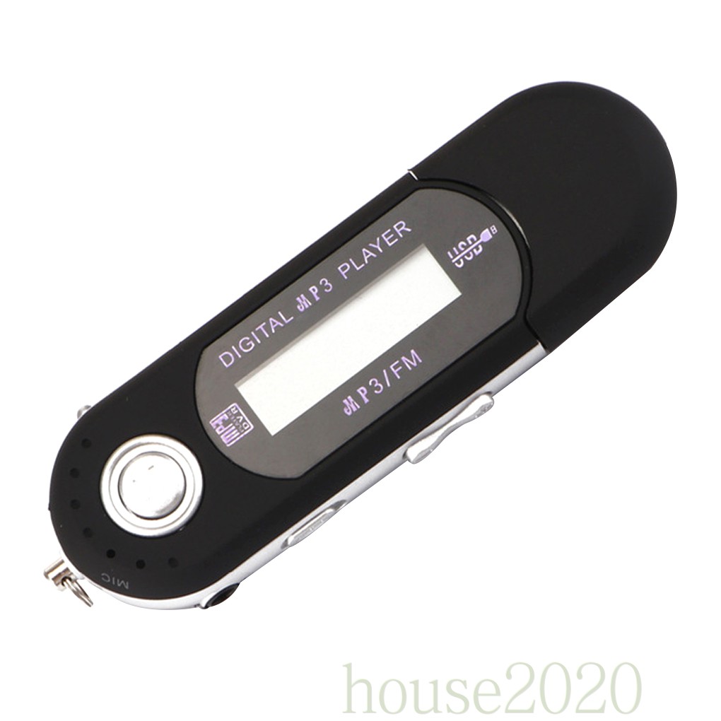 【READY STOCK】Portable Mini USB Flash LCD Digital MP3 Player Support Flash 32GB TF Card Slot Music Player FM Radio