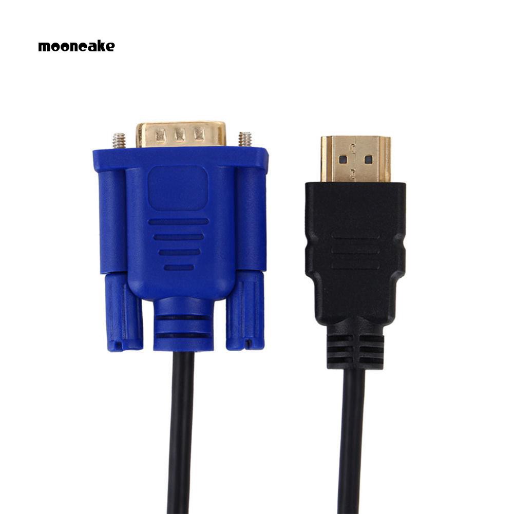 Dây cáp chuyển đổi đầu HDMI 1080P sang đầu VGA 15pin cho máy tính TV