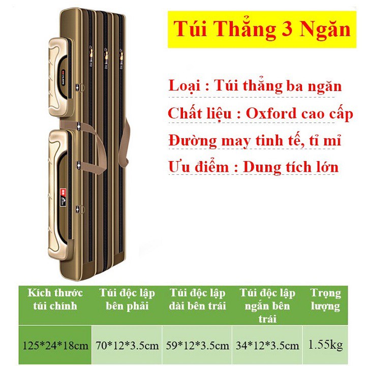 Túi Đựng Cần Câu Cá Siêu Bền 3-4 Ngăn Tiện Dụng Túi Đựng Cần Đài TDC10 đồ câu FISHING_HD