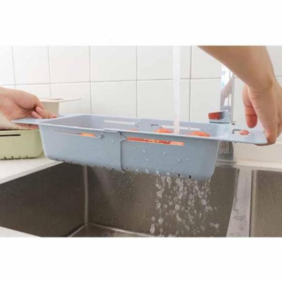 💖FREESHIP💖 Rổ Gác Bồn Rửa Chén Ráo Nước Rau Củ Quả, Úp Chén Rút Gọn Nhựa Lúa Mạch