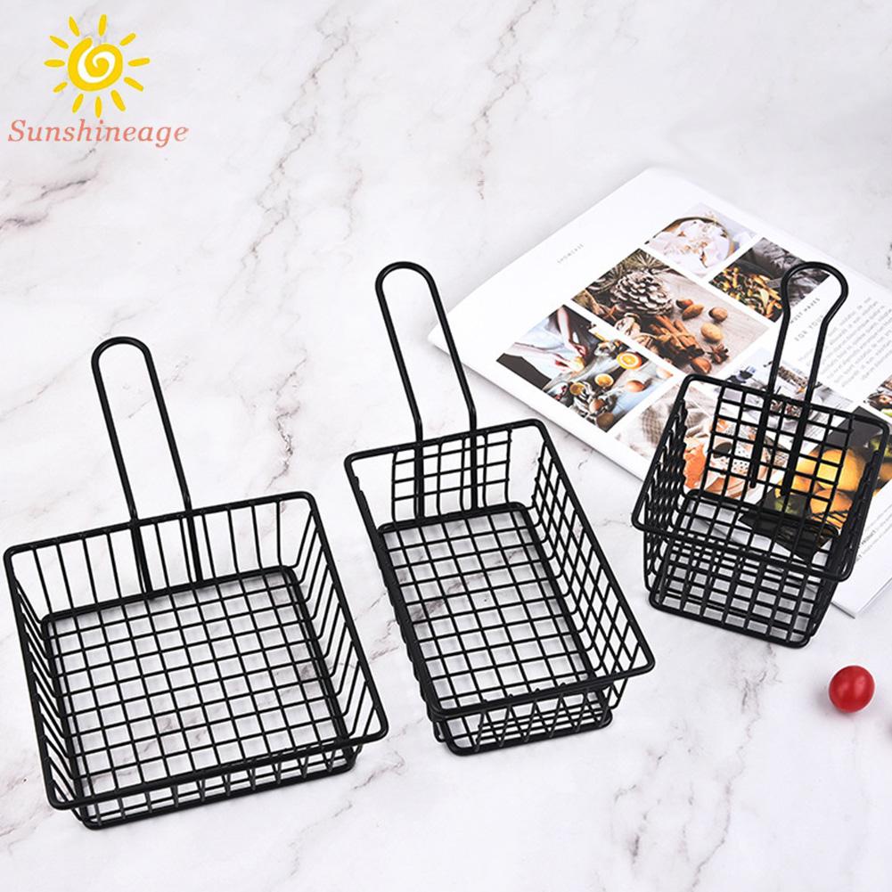 SUNAGE- ~Stainless Steel Frying Net Round Basket Strainer French Fries Fried Food【SUNAGE-HOT Fashion】