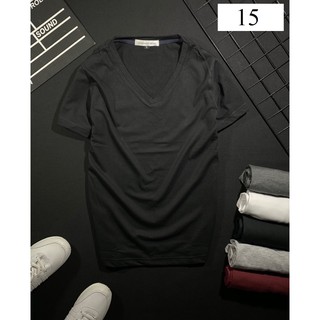 {HÌNH THẬT2} ÁO THUN TRƠN CỔ TIM  ĐỦ MÀU UNISEX
