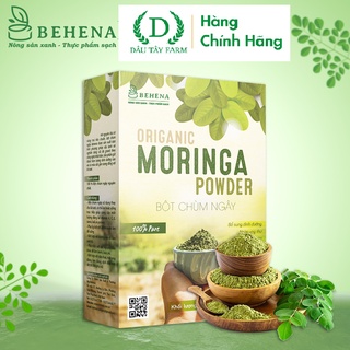 Bột chùm ngây hữu cơ Behena nguyên chất cho bé ăn dặm gói 50g Dâu Tây Farm