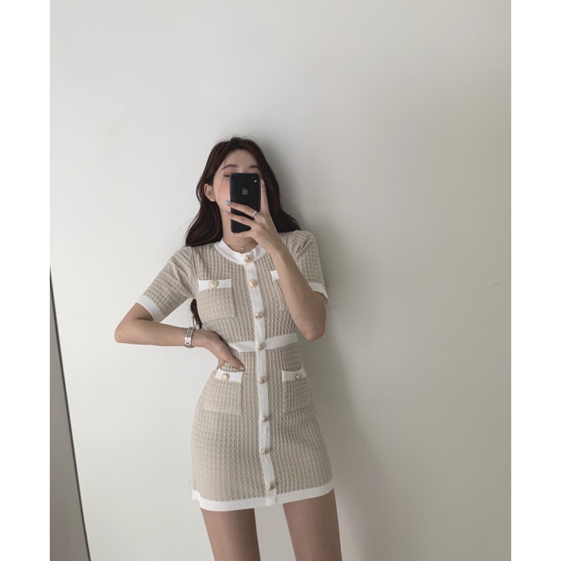 ĐẦM THUN LEN ÔM BODY