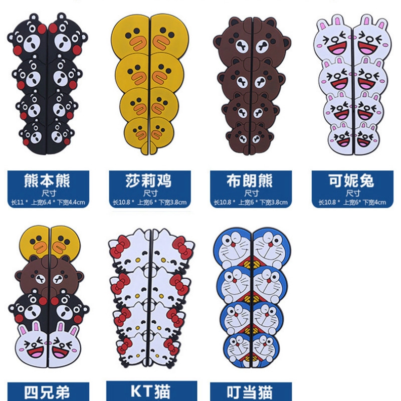 Miếng Dán Cao Su Hình Gấu Dễ Thương Bảo Vệ Cửa Xe Hơi Chống Va Chạm