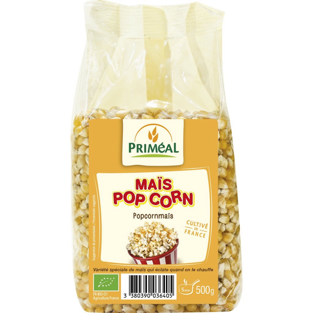 [Primeal] Hạt Bắp (Ngô) Nổ Bỏng Hữu Cơ 500g