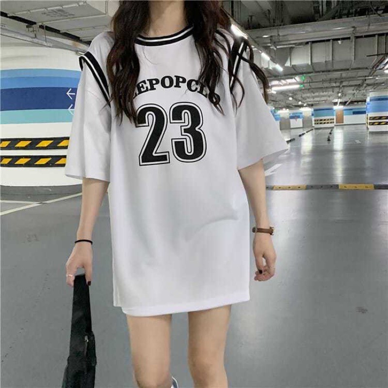 Áo Thun Nam Nữ Unisex Tay Lỡ Số 23, Áo Phông Tay Lỡ Unisex Form Rộng Oversize Kiểu Dáng Thể Thao | BigBuy360 - bigbuy360.vn
