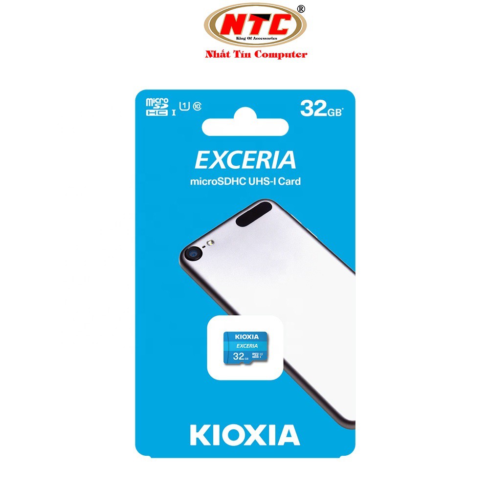 Thẻ nhớ MicroSDHC Kioxia Exceria 32GB UHS-I U1 100MB/s (Xanh)