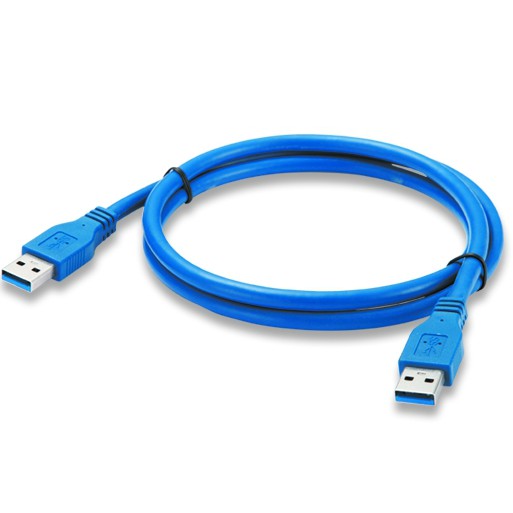 Dây USB 2 đầu đực xanh