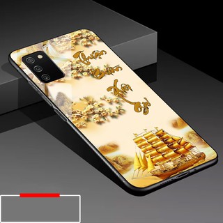 ốp samsung a02s/a03s kính cường lực cao cấp ,ốp a02s/a03s in hình thư pháp