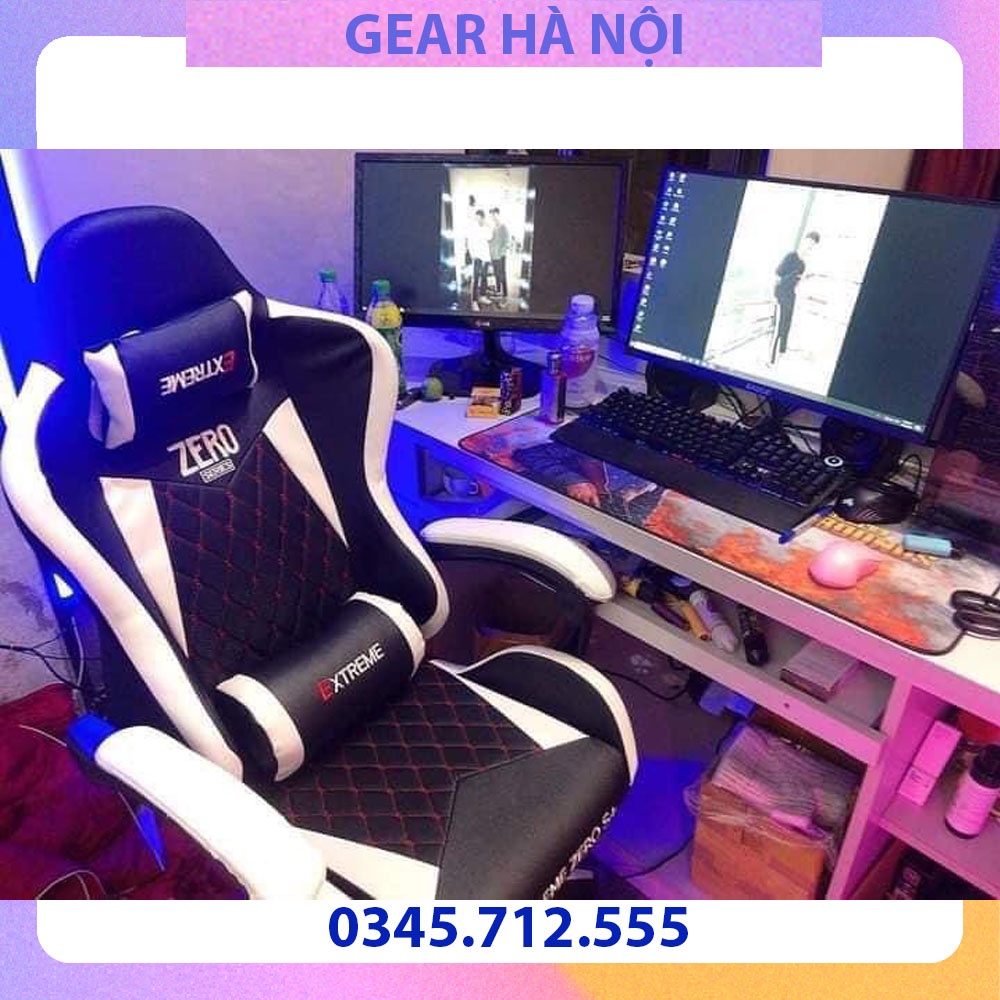Ghế Gaming Extreme Zero S+ , học tập, làm việc ,Trắng , Đen , Đỏ