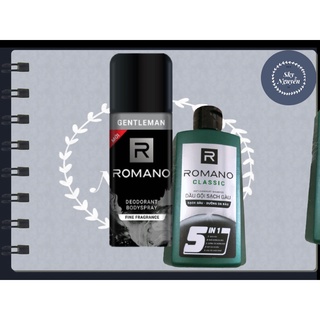 XỊT KHỬ MÙI ROMANO GENTLEMAN 150ML KÈM CHAI 60G.
