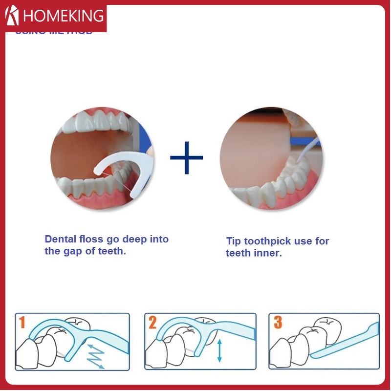 Chỉ nha khoa nhỏ, đóng gói riêng, tăm chăm sóc răng miệng bằng nhựa dùng một lần và bàn chải nha khoa.